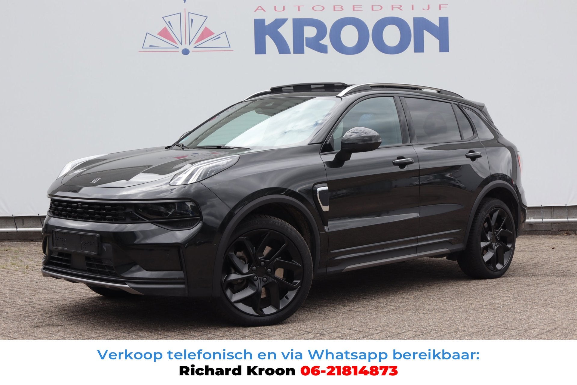 Lynk & Co 01 1.5 PHEV 70km Elektrisch SOH 94% I MY23 Black E, Auto's, Dealer onderhouden, Stof, Zwart, Plug-in hybride