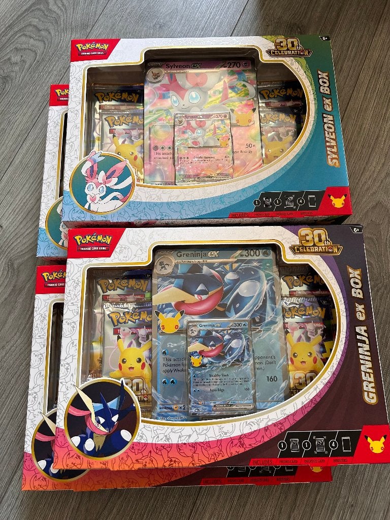 Pokemon 30th Sylveon & Greninja Ex Boxen, Ophalen of Verzenden, Nieuw, Overige typen