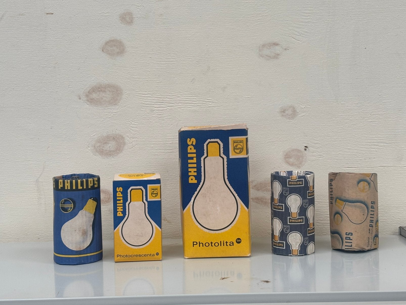 Lot oude Philips lampen, Ophalen, Zo goed als nieuw