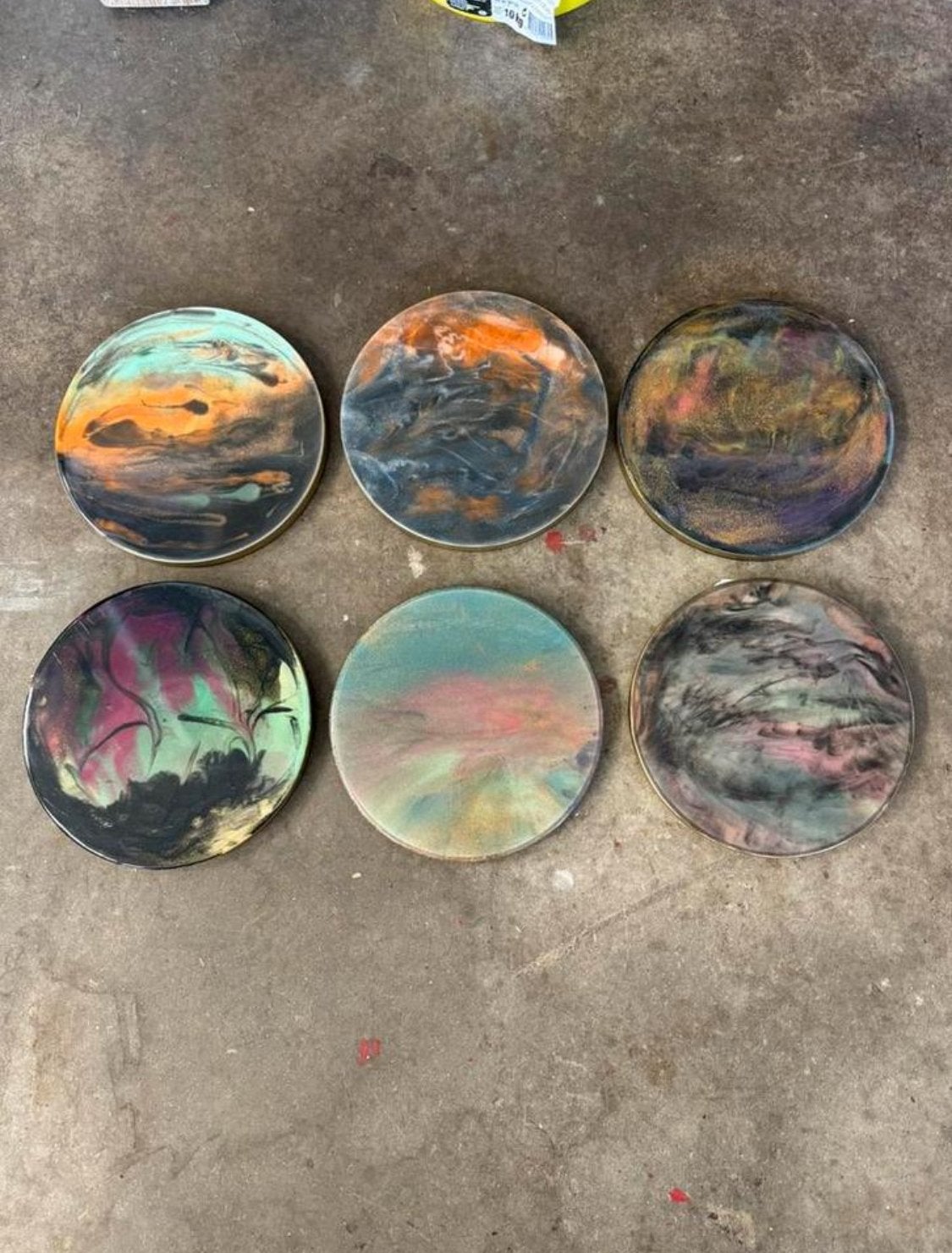 6 epoxy wandborden, Huis en Inrichting, Woonaccessoires | Wanddecoraties, Meerkleurig, Nieuw, Ophalen of Verzenden, Wandbord of Wandpaneel