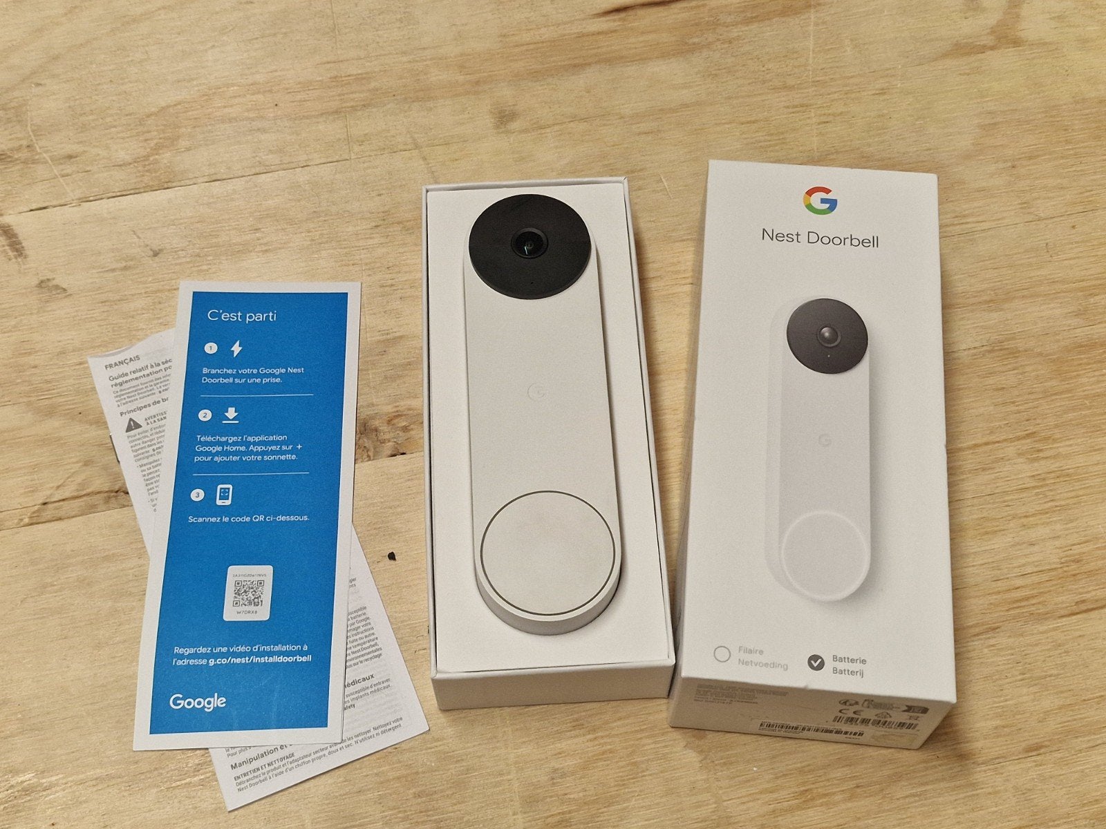 Nest Doorbell (Battery) - Draadloze Video Deurbel, Ophalen of Verzenden, Bewegingsdetectiesensor, Zo goed als nieuw, Draadloos
