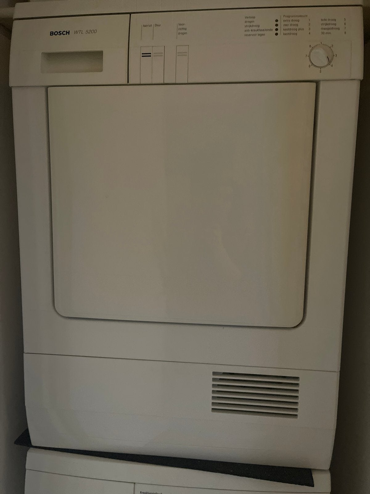 Bosch WTL 5200 Condensdroger - Gebruikt, 6 tot 8 kg, Gebruikt, Ophalen of Verzenden, Voorlader