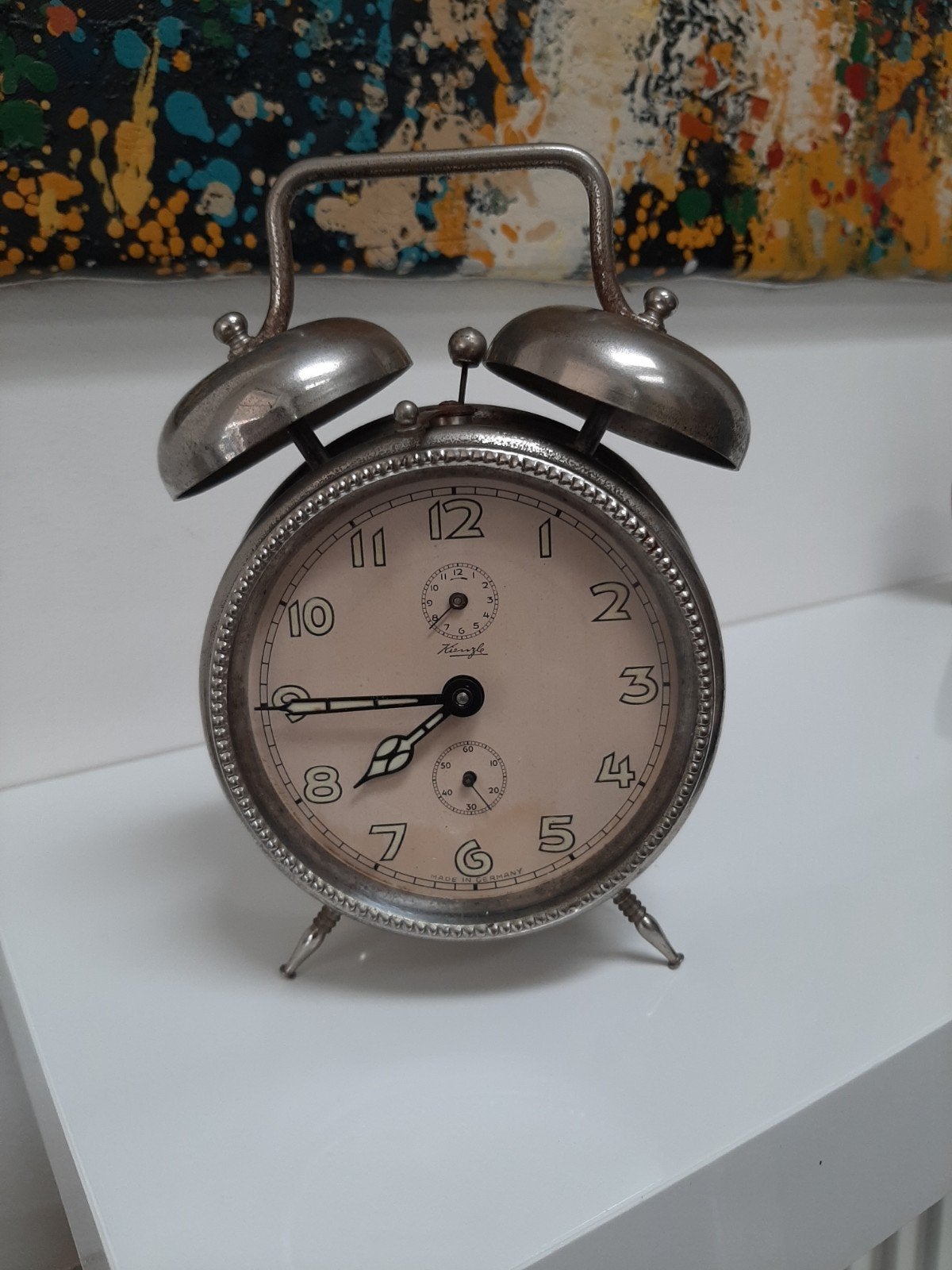 Prachtige Vintage Kienzle Bellenwekker – Volledig Werkend! (, Ophalen of Verzenden, Gebruikt