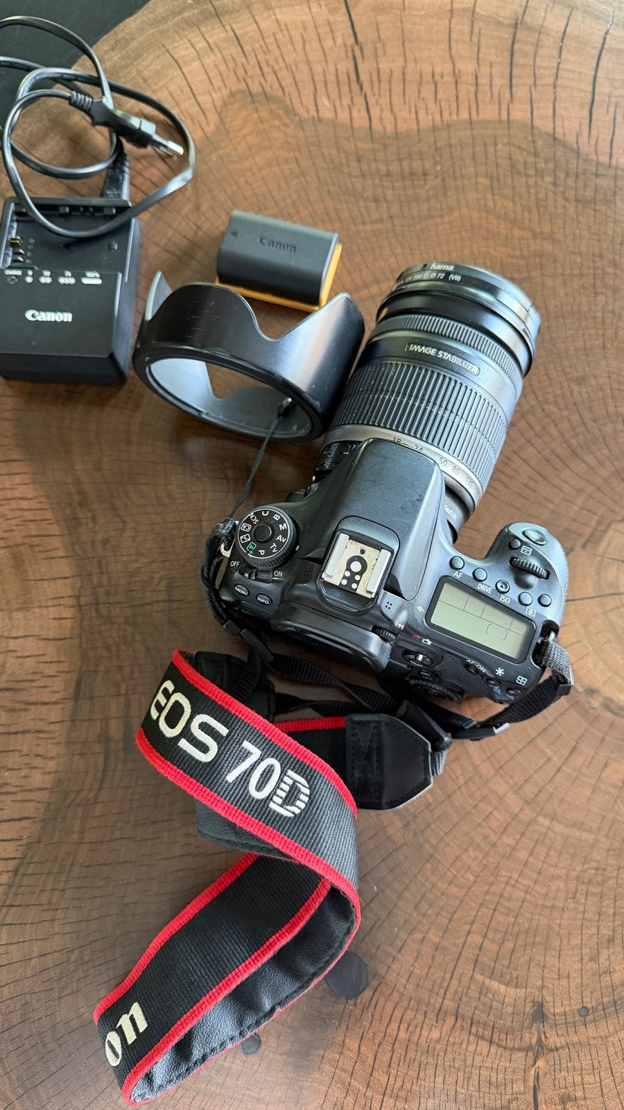 Canon EOS 70D Spiegelreflexcamera met EFS 18-200mm lens, Ophalen, Gebruikt, Spiegelreflex, Canon