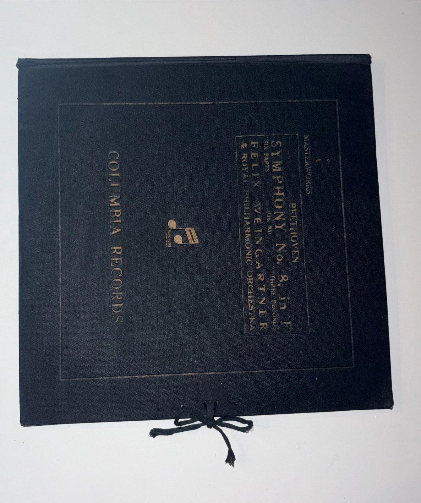Antiek Columbia platenalbum Beethoven – Symfonie nr. 8, Gebruikt, Symfonie, Ophalen of Verzenden, Beethoven