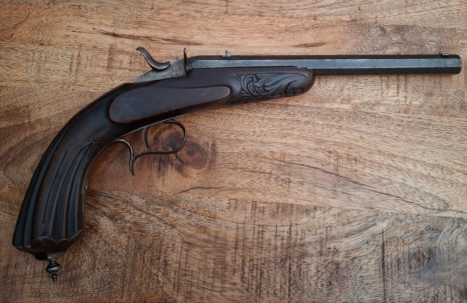 Salon pistool,antiek,geen revolver., Ophalen of Verzenden, Gebruikt