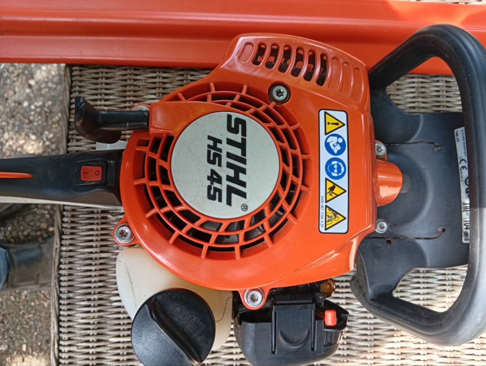 Zeer goede Stihl HS45 heggenschaar.Heel goede, Ophalen, Zo goed als nieuw, Benzine