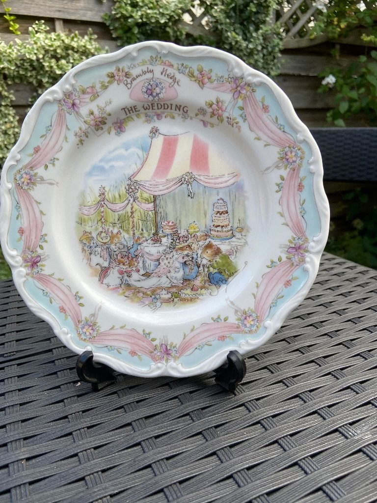 Brambly Hedge the Wedding, Ophalen of Verzenden, Zo goed als nieuw, Porselein, Bord of Schaal