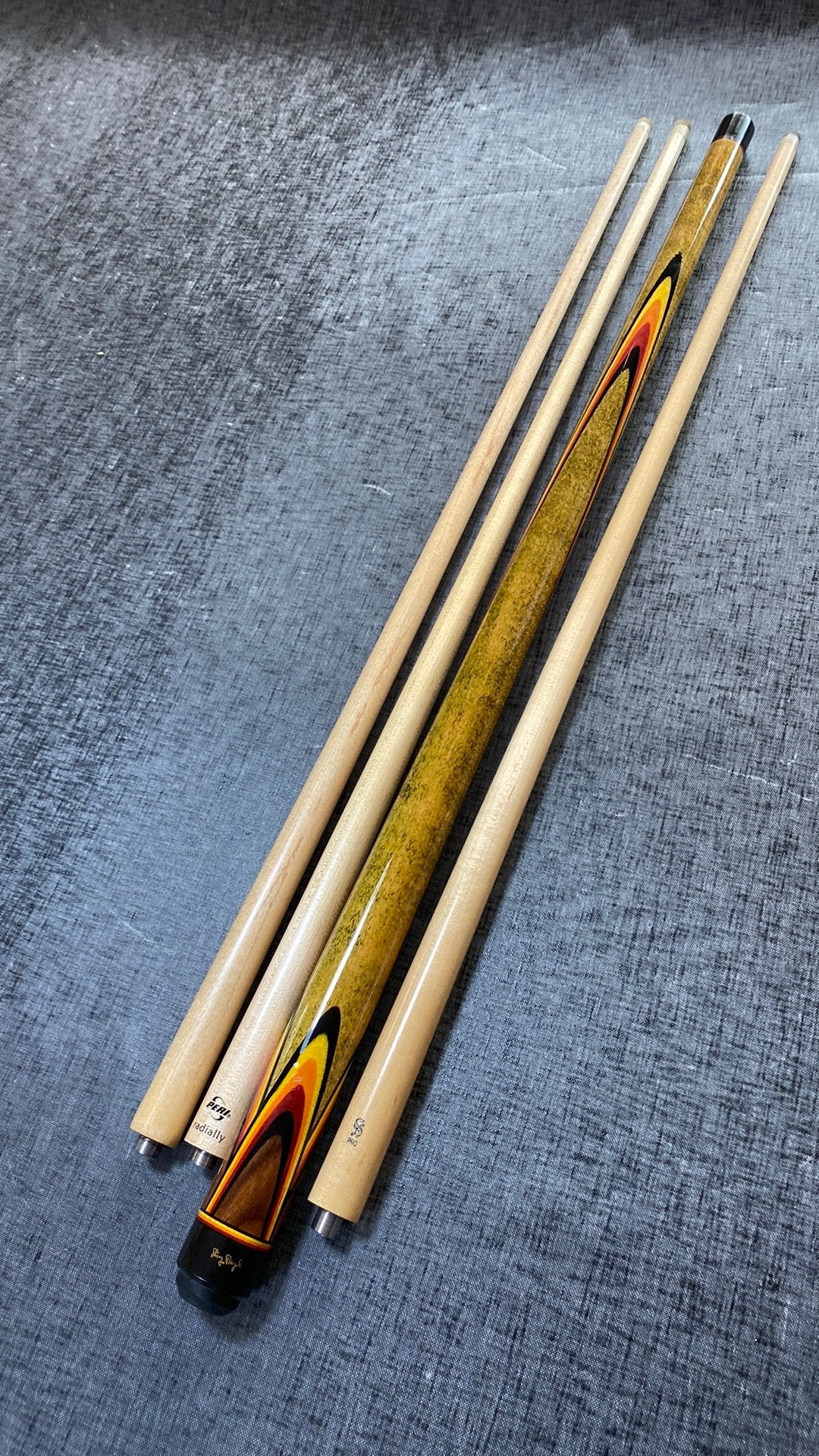 Biljartkeu eSbee Cues met drie toppen, Ophalen of Verzenden, Zo goed als nieuw, Keu of Ballen