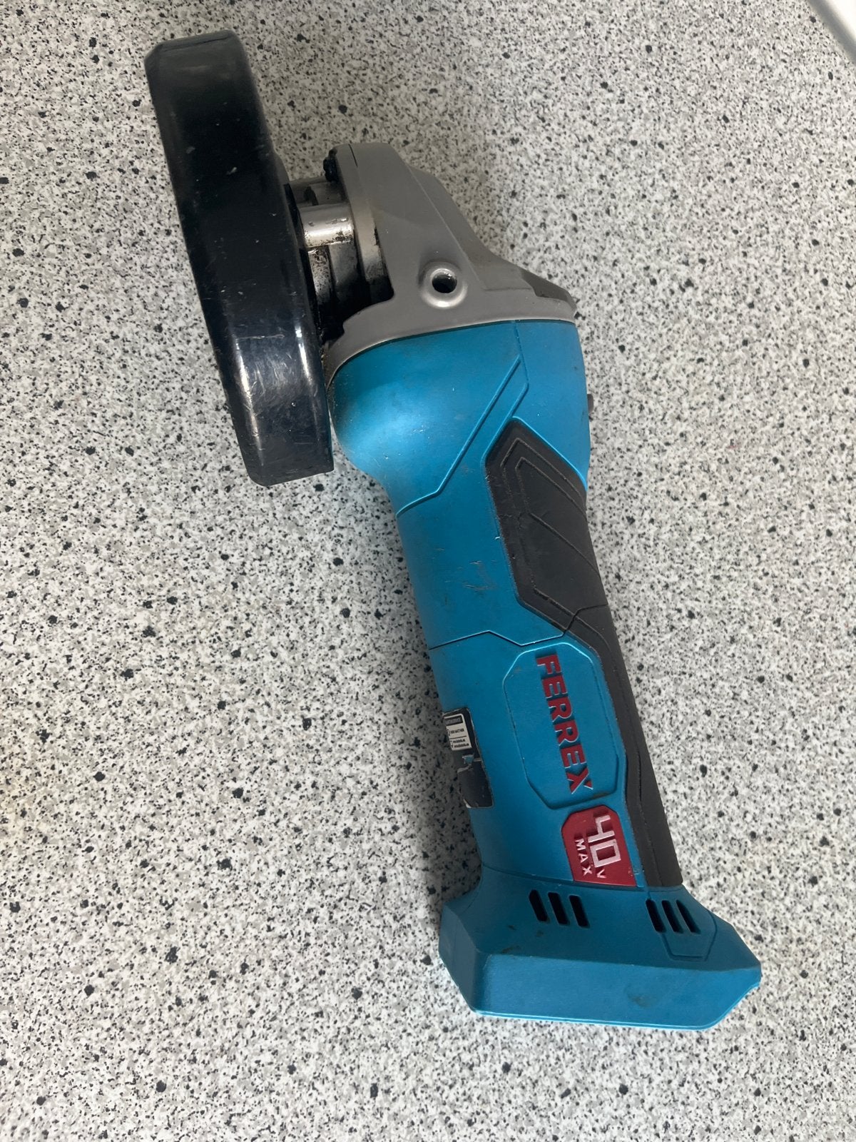 Ferrex 40V Accu Haakse Slijper - Zo goed als nieuw, Ophalen, Zo goed als nieuw, Haakse slijper, Overige merken