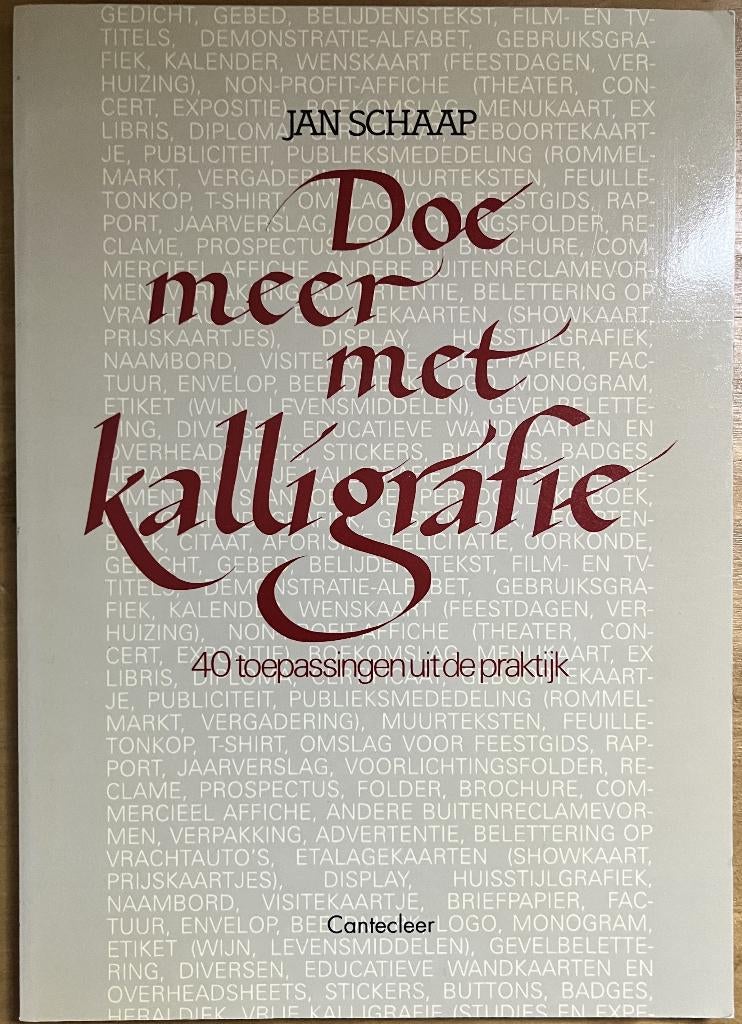 Doe Meer Met Kalligrafie - Jan Schaap, Niet van toepassing, Ophalen of Verzenden, Zo goed als nieuw, Jan Schaap