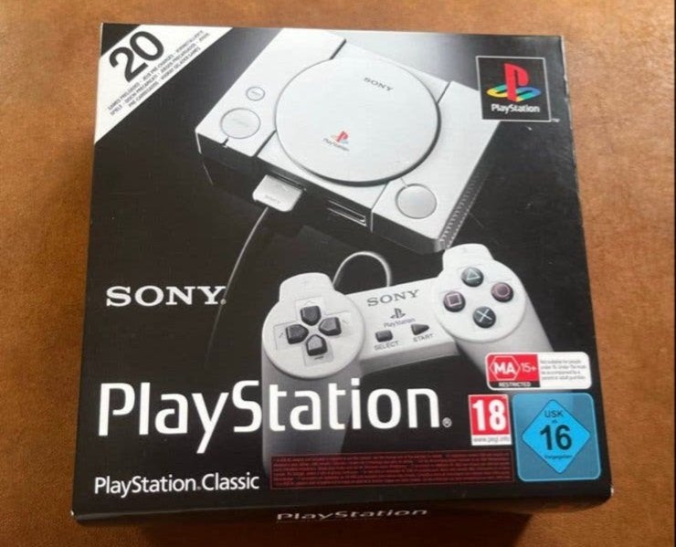 PlayStation Classic Mini (Nieuw), Spelcomputers en Games, Ophalen, Zo goed als nieuw, Met 2 controllers, Met games