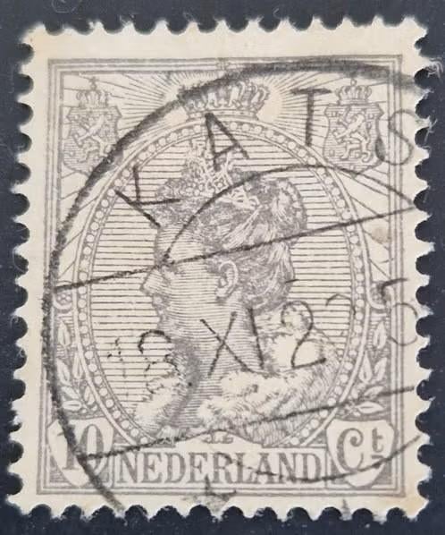 Nederland 1921 - nvph 81 - Koningin Wilhelmina  - ab1, Postzegels en Munten, Verzenden, T/m 1940, Gestempeld