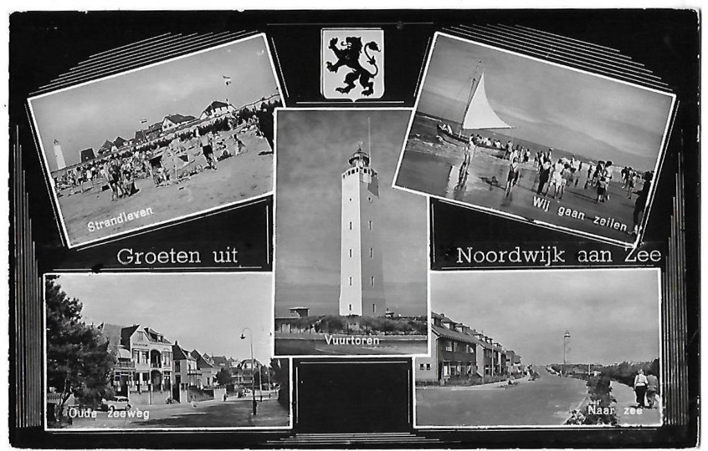 Noordwijk aan Zee Oude Gelopen Ansichtkaart ( B295), Verzamelen, Ophalen of Verzenden, 1960 tot 1980, Gelopen, Zuid-Holland
