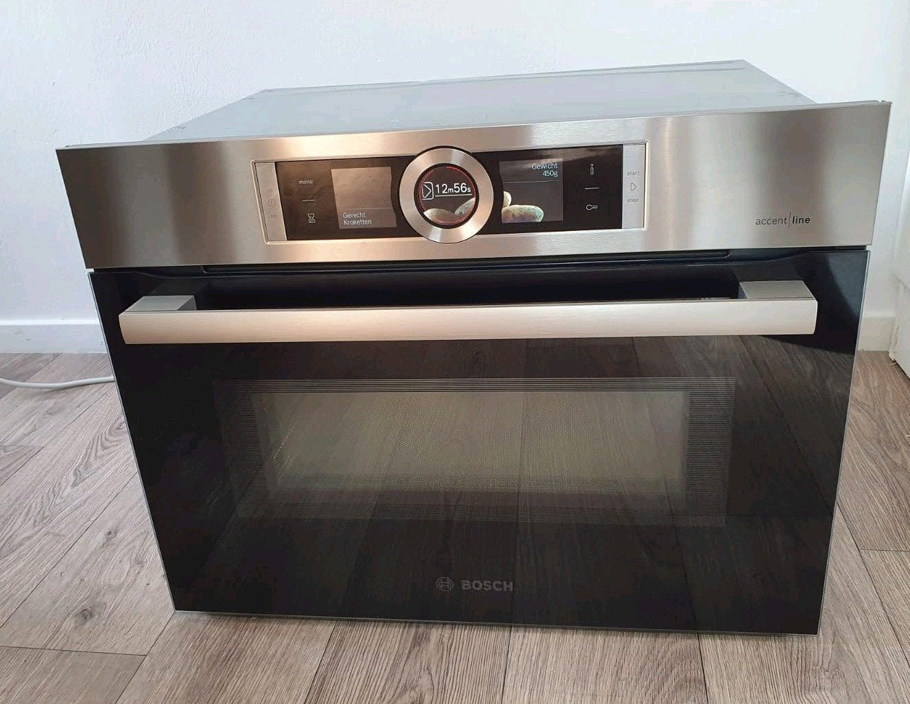 Luxe BOSCH Accentline combi oven/magnetron zeer netjes!, Witgoed en Apparatuur, Magnetrons, Ophalen, Combimagnetron, Hete lucht