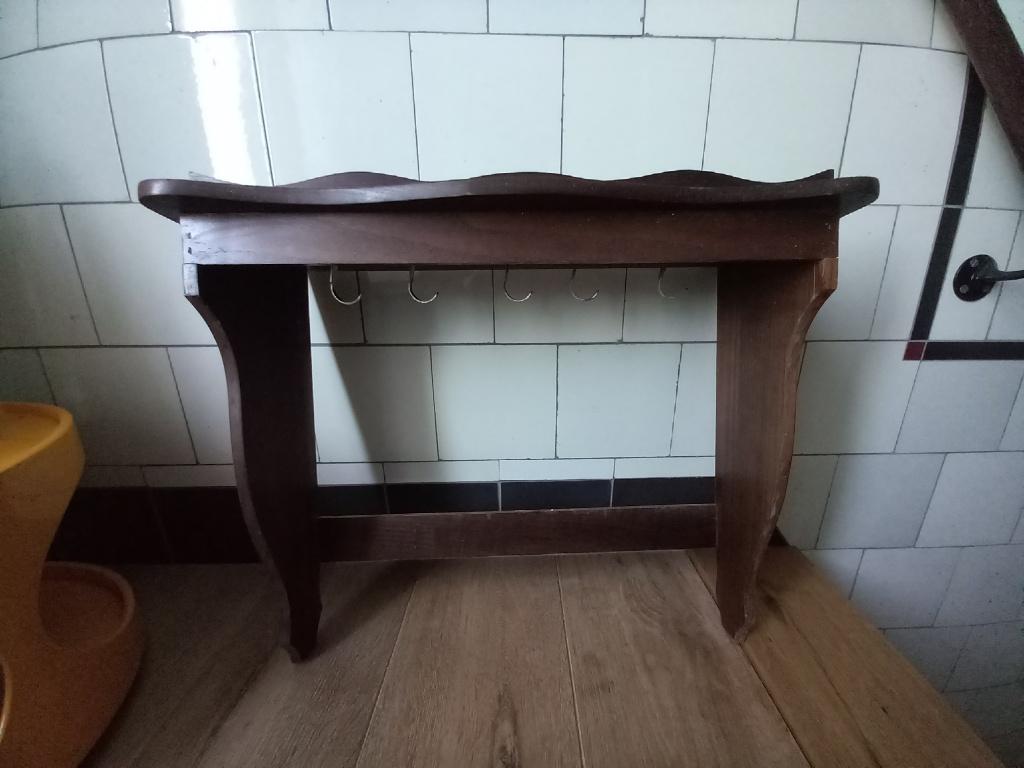 vintage keukenrek regaal kapstok pan jas mooi, uit Frankrijk, Overige typen, Ophalen of Verzenden, Zo goed als nieuw, Minder dan 100 cm