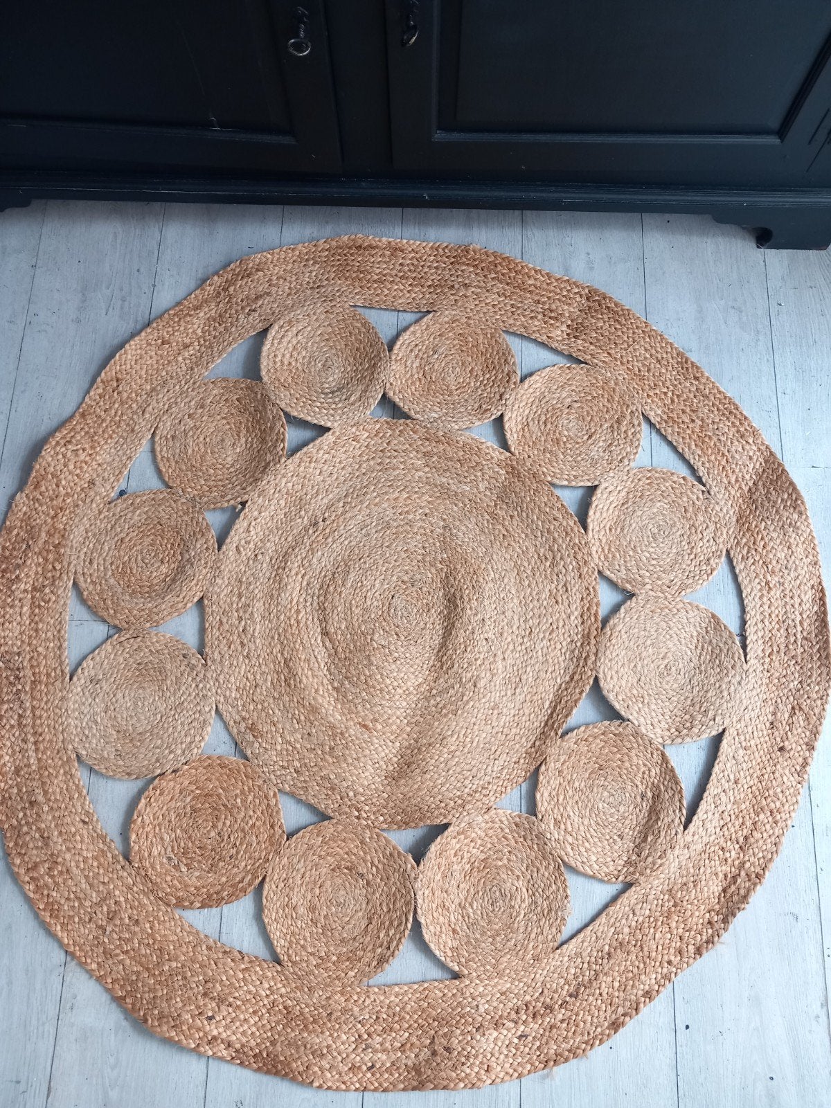 Sisal rond kleed Boho Ibiza, Huis en Inrichting, Ophalen of Verzenden, Zo goed als nieuw