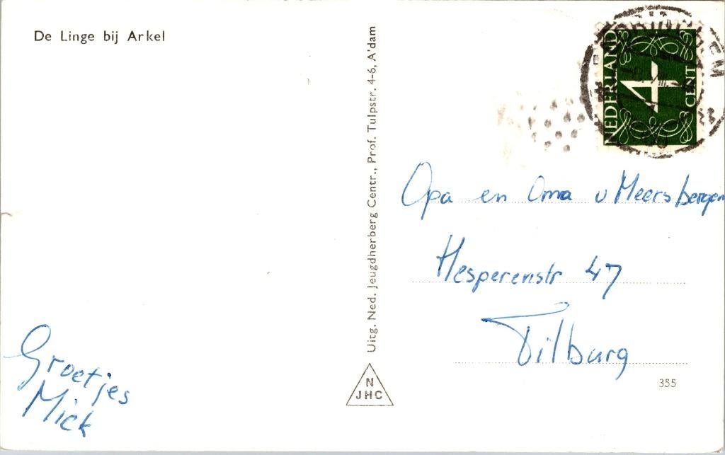 Arkel - 6 ansichtkaarten, Verzamelen, Verzenden, 1960 tot 1980, Gelopen, Zuid-Holland