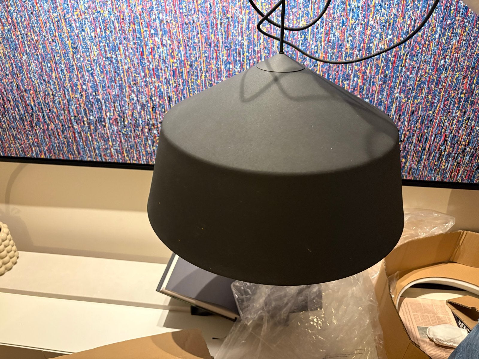 2x Innermost Circus hanglamp  - Zwart met gouden binnenkant, Ophalen of Verzenden, Zo goed als nieuw, Metaal, E27 (groot)