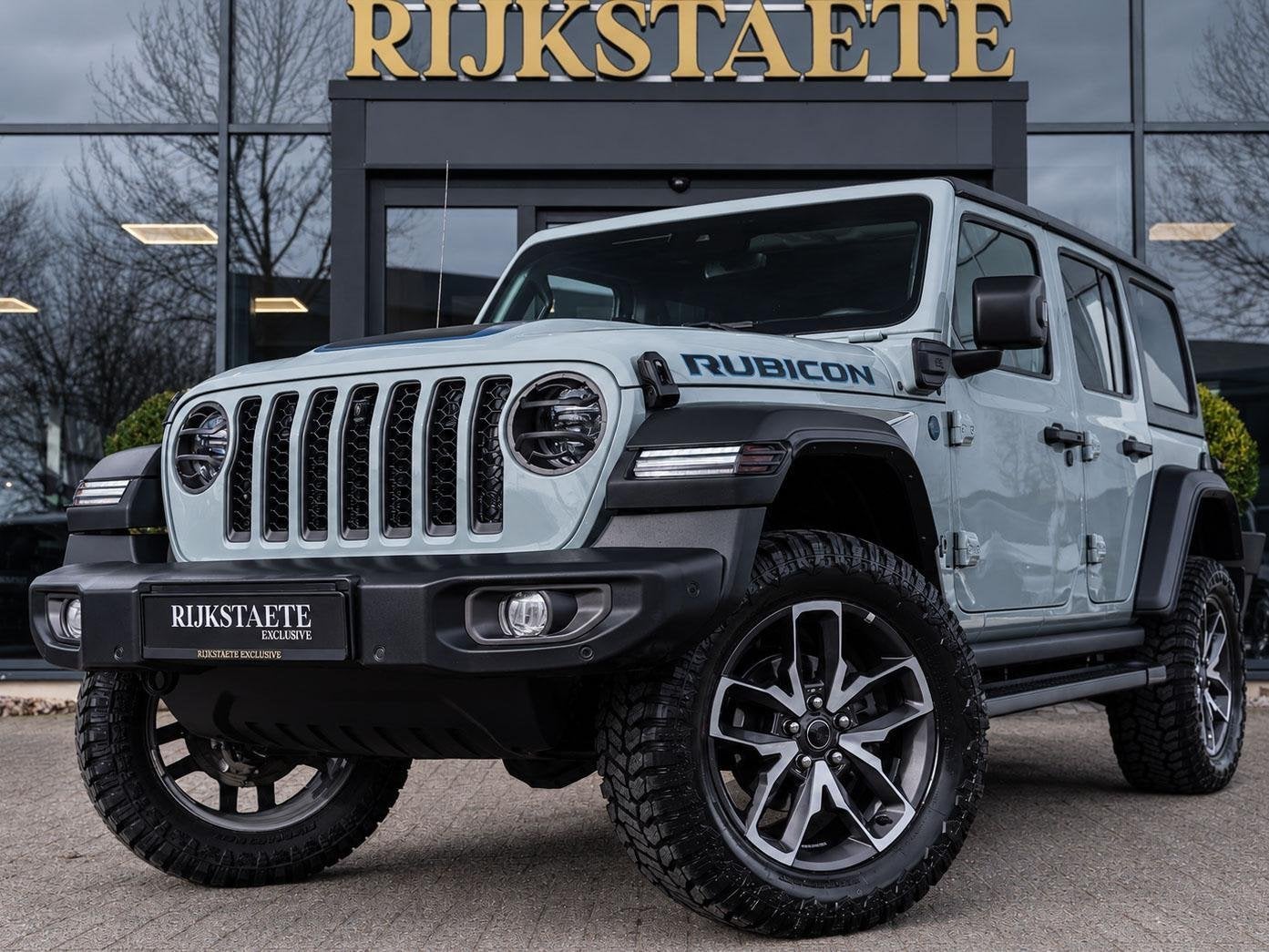 Jeep Wrangler Unlimited 4xe 380 Rubicon|20''|ACC|360°|CABRI, Automaat, Dealer onderhouden, 4 cilinders, Blauw