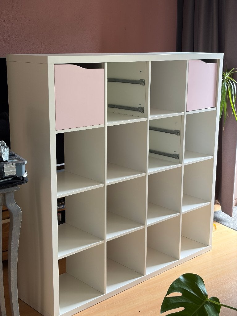 Ikea Kallax rek wit 147 x 147 cm, Ophalen, Ikea Kallax, Zo goed als nieuw, 150 tot 200 cm