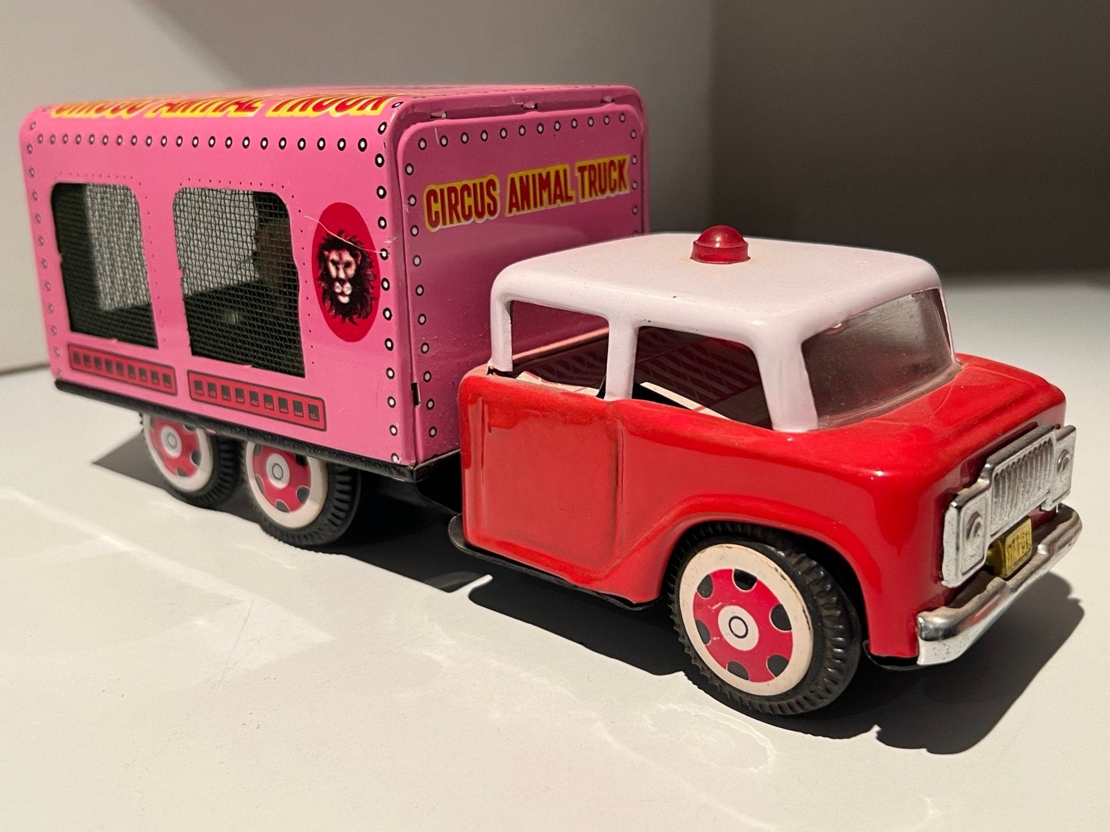 Vintage Circus Animal Truck - Blikken Speelgoed, Antiek en Kunst, Ophalen of Verzenden