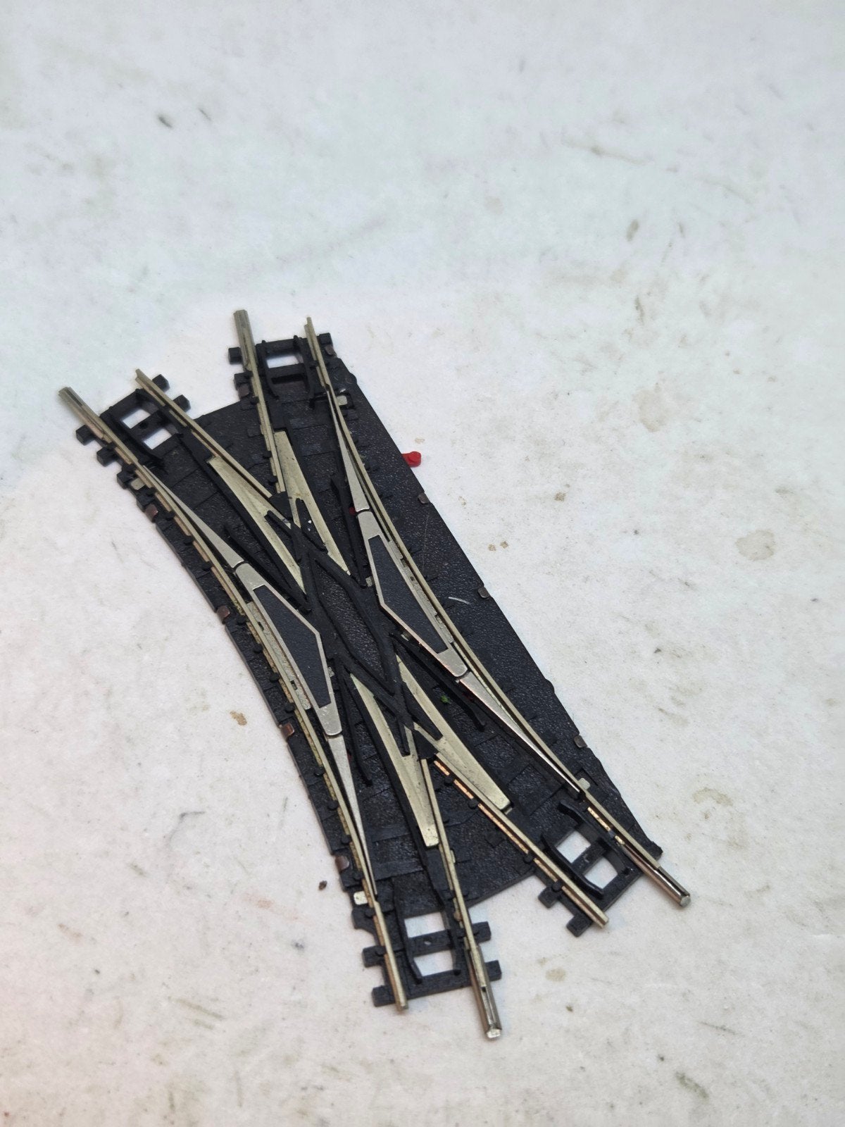 Engelse 4968 30 kruiswissel pps - Meerdere stuks voorradig, Gebruikt, Gelijkstroom of Wisselstroom, Trix, Rails