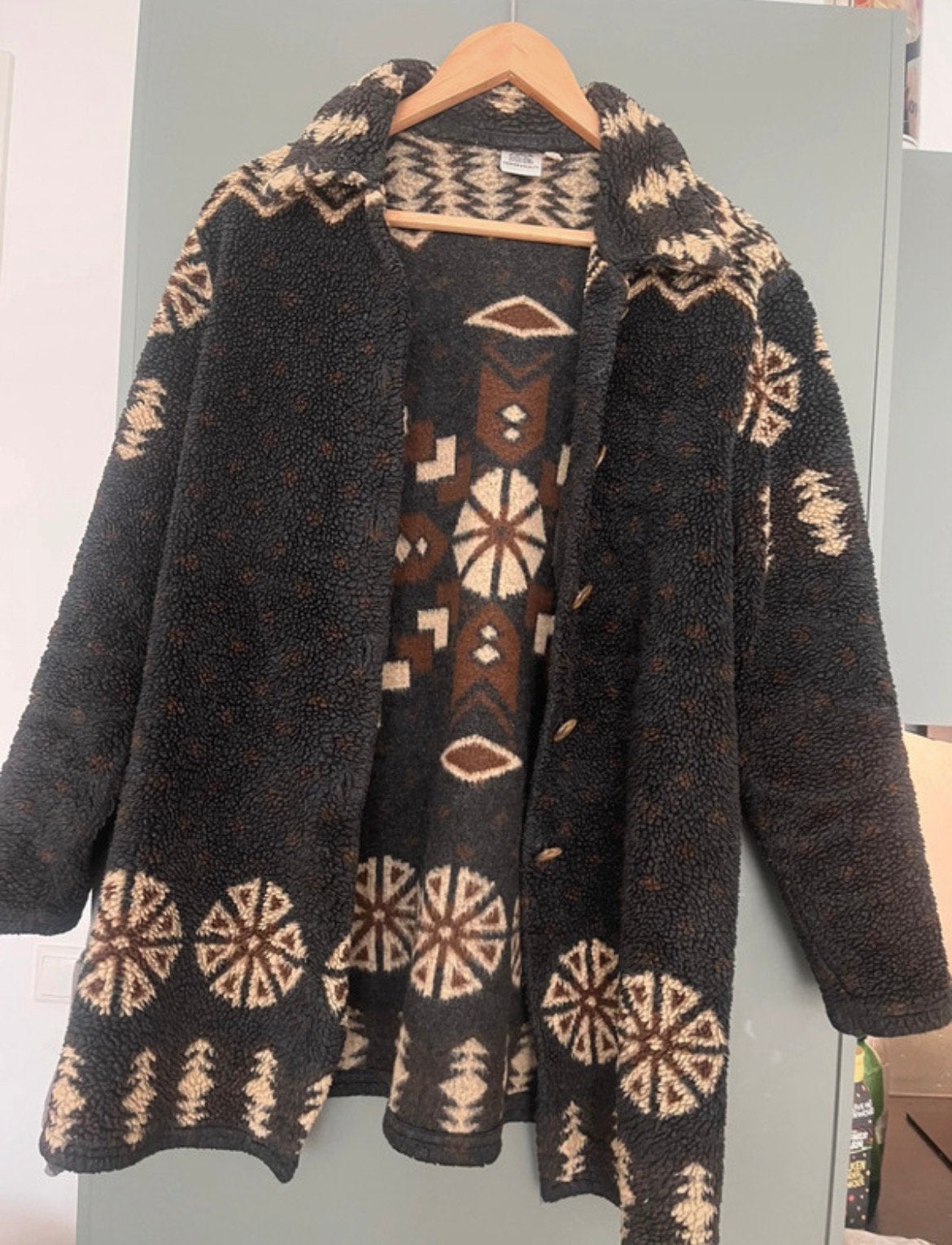 Teddy vest Aztec, Ophalen of Verzenden, Gedragen, Maat 38/40 (M), Bruin