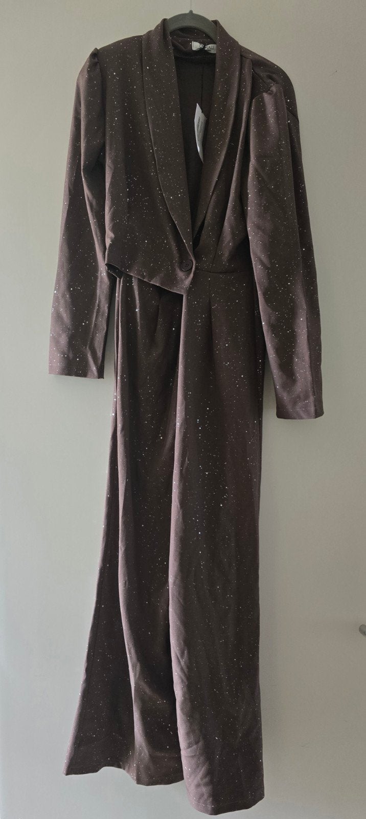 Splinternieuwe jumpsuit met glitters - Maat S/M, Bruin, Verzenden, Nieuw, Maat 36 (S)