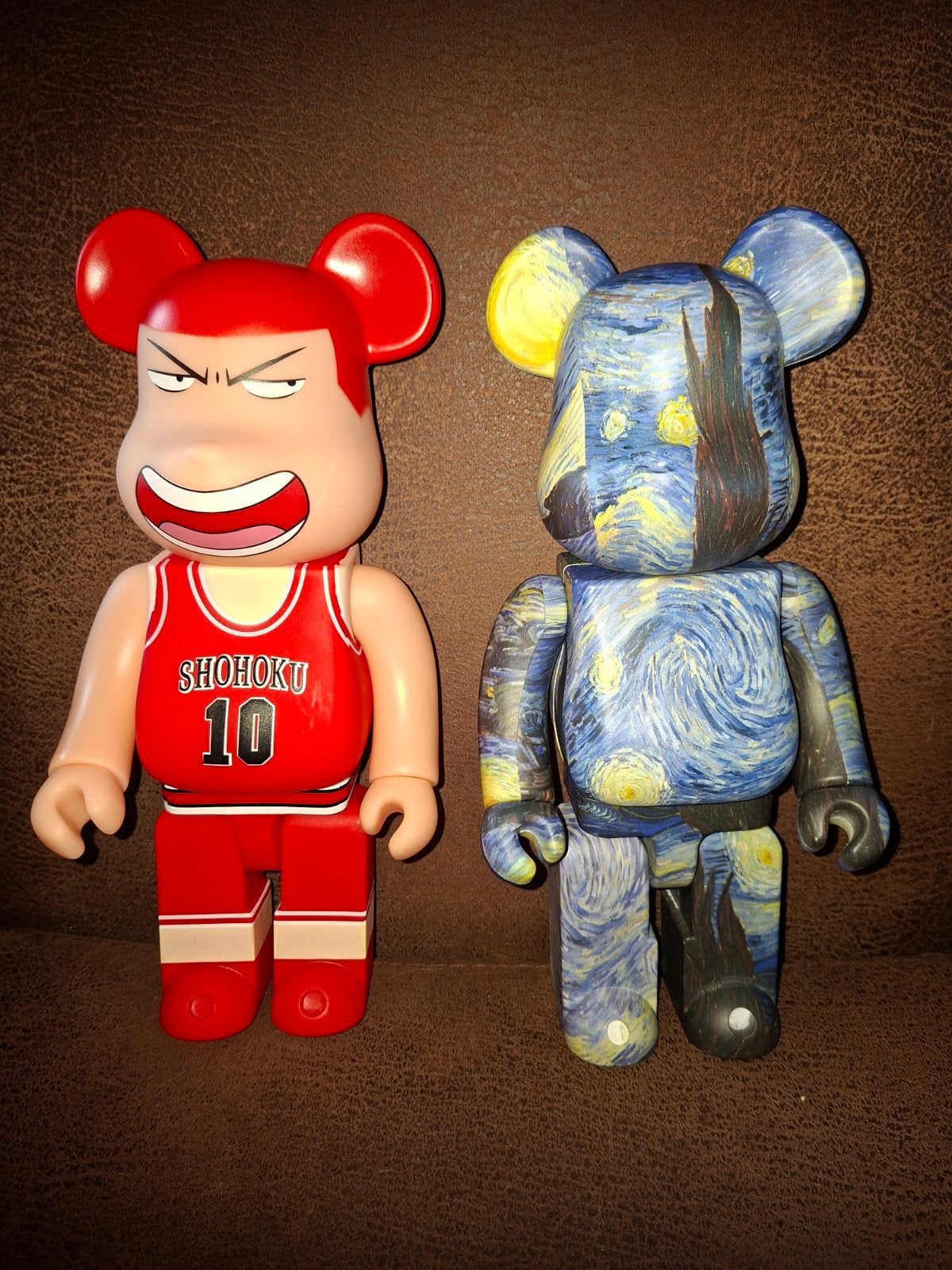 2 Bearbrick Figuren: Van Gogh Starry Night & Basketbal, Ophalen of Verzenden