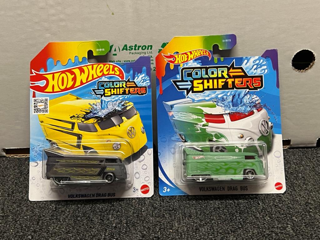 Hot wheels vw t1 drag bus color shifters, Ophalen of Verzenden, Nieuw, Auto