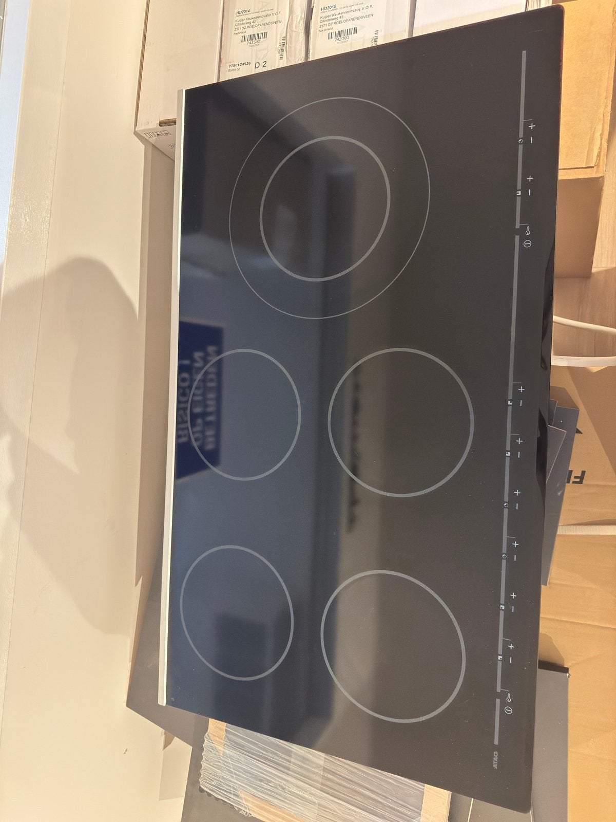 ATAG HI511MUU/A03 Inductiekookplaat 8400W, Witgoed en Apparatuur, Kookplaten, Ophalen, Inbouw, Inductie, 4 kookzones