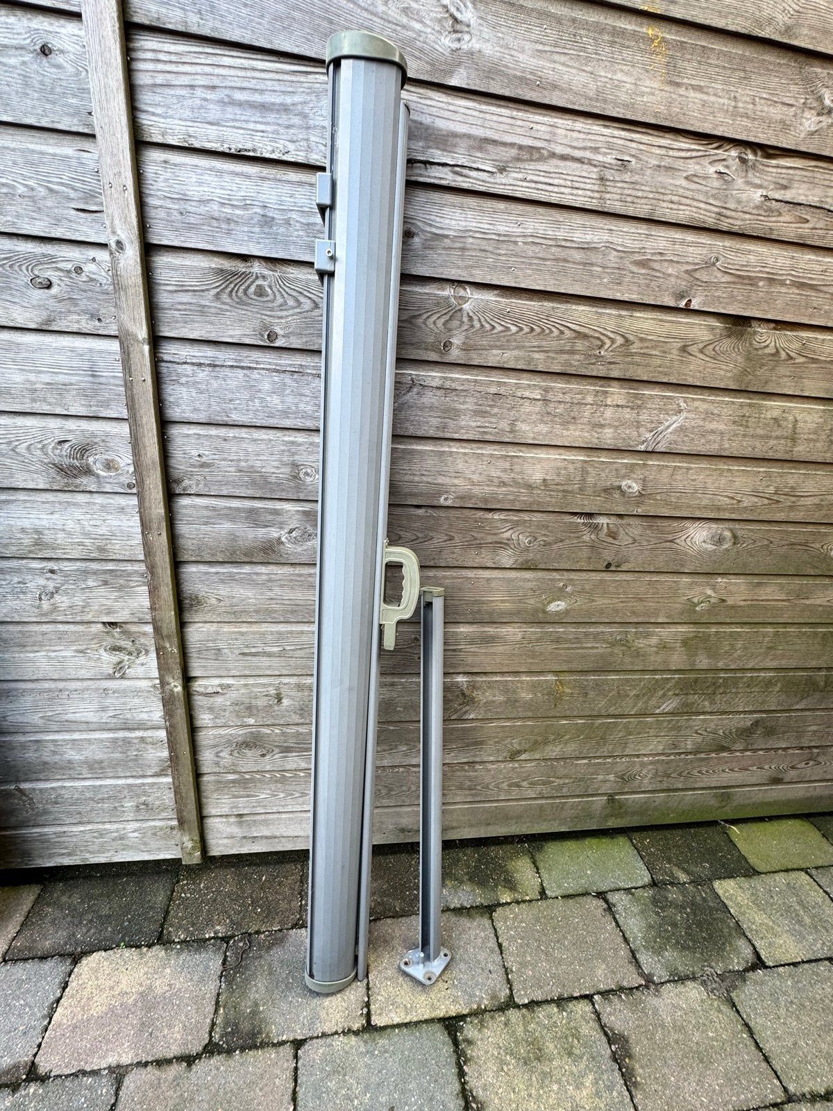 Uitschuifbaar windscherm antraciet 160x300 cm, Tuin en Terras, Tuinschermen, Ophalen, Gebruikt, Aluminium, 200 cm of meer
