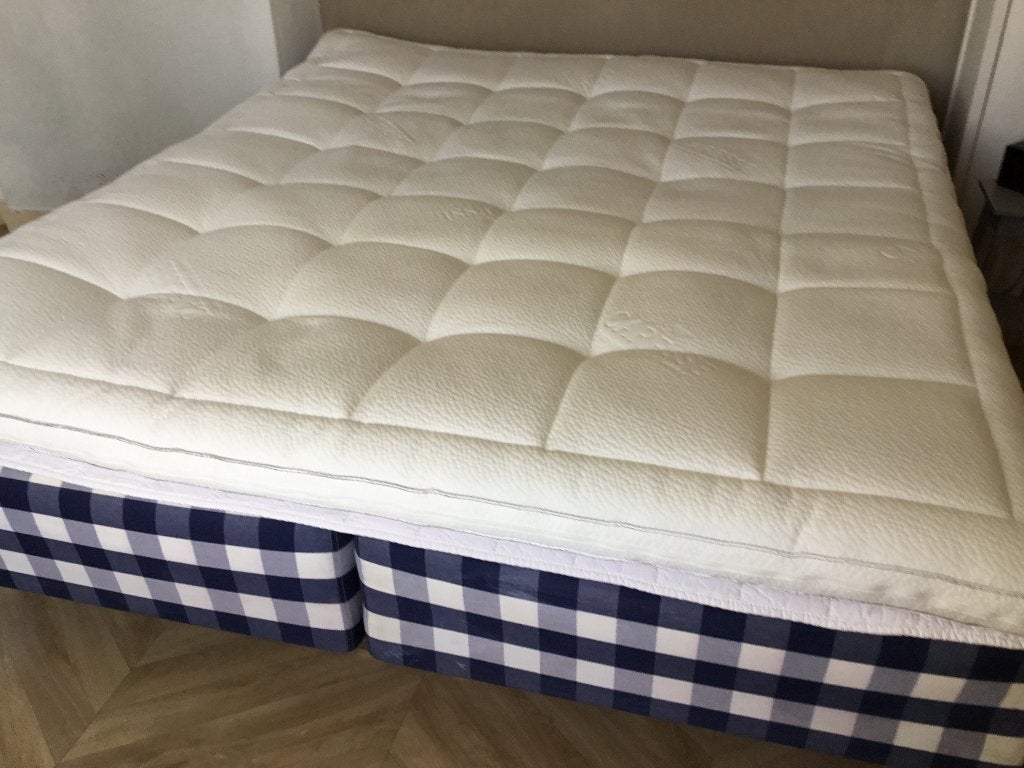 Hästens 2x 1 pers., Ophalen, Gebruikt, 90 cm, Blauw