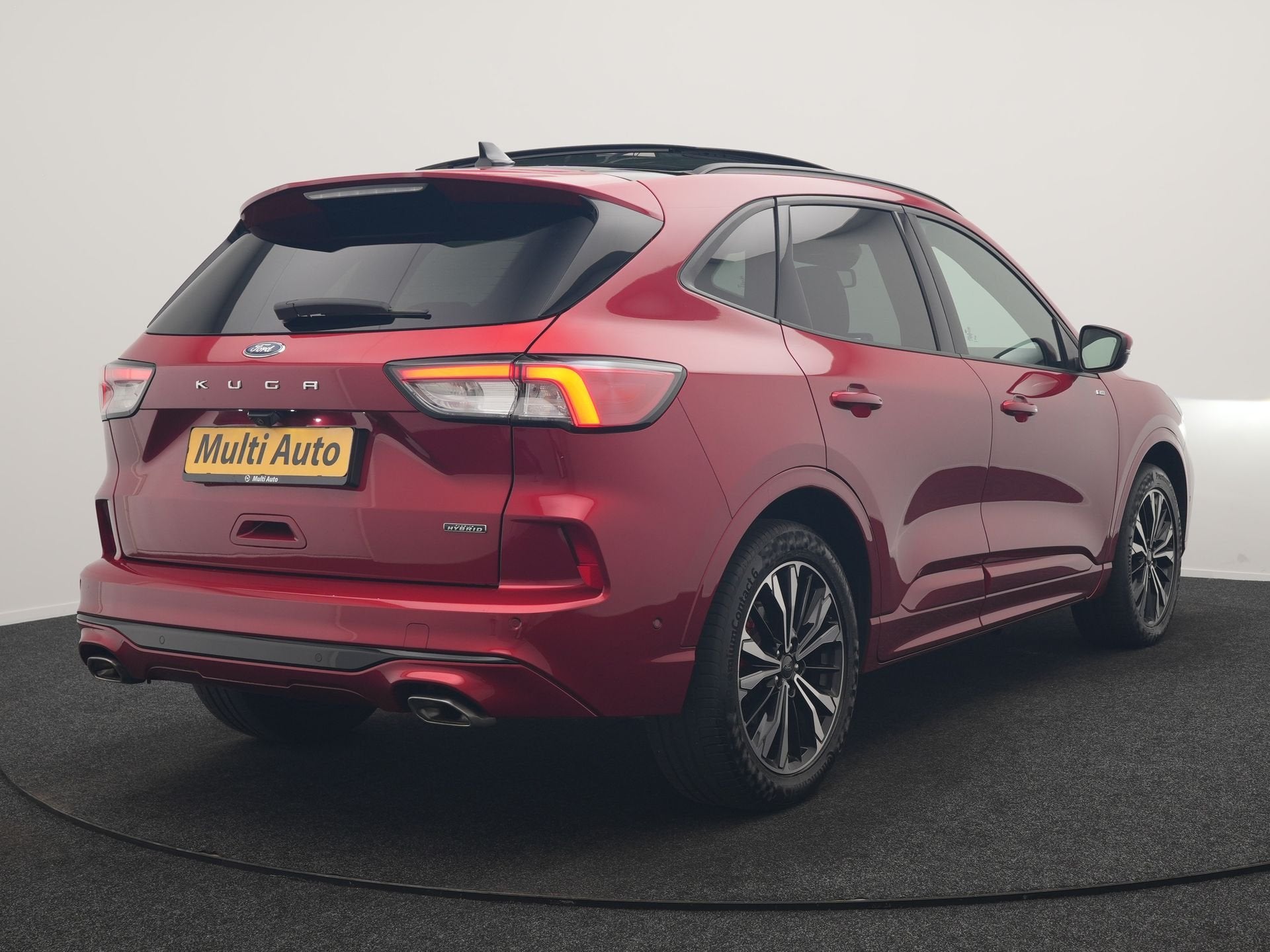 Ford Kuga 2.5 ST-Line X PHEV 225pk Dealer O.H. | Panodak | A, Dealer onderhouden, Gebruikt, Zwart, 4 cilinders