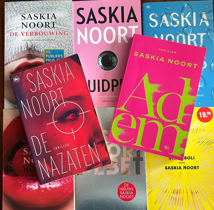 Pakket Saskia Noort - 10 Boeken, oa adem, de nazaten, debet, Ophalen of Verzenden, Zo goed als nieuw, Nederland