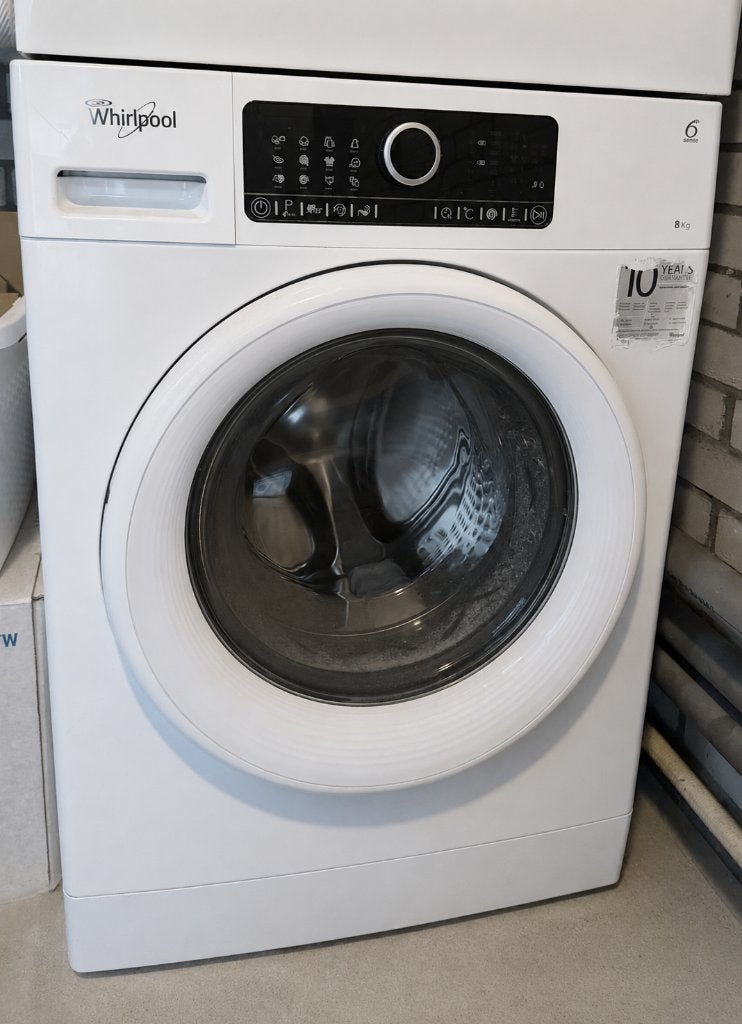 Whirlpool FSCR80417 wasmachine, Ophalen, 1200 tot 1600 toeren, Gebruikt, 8 tot 10 kg