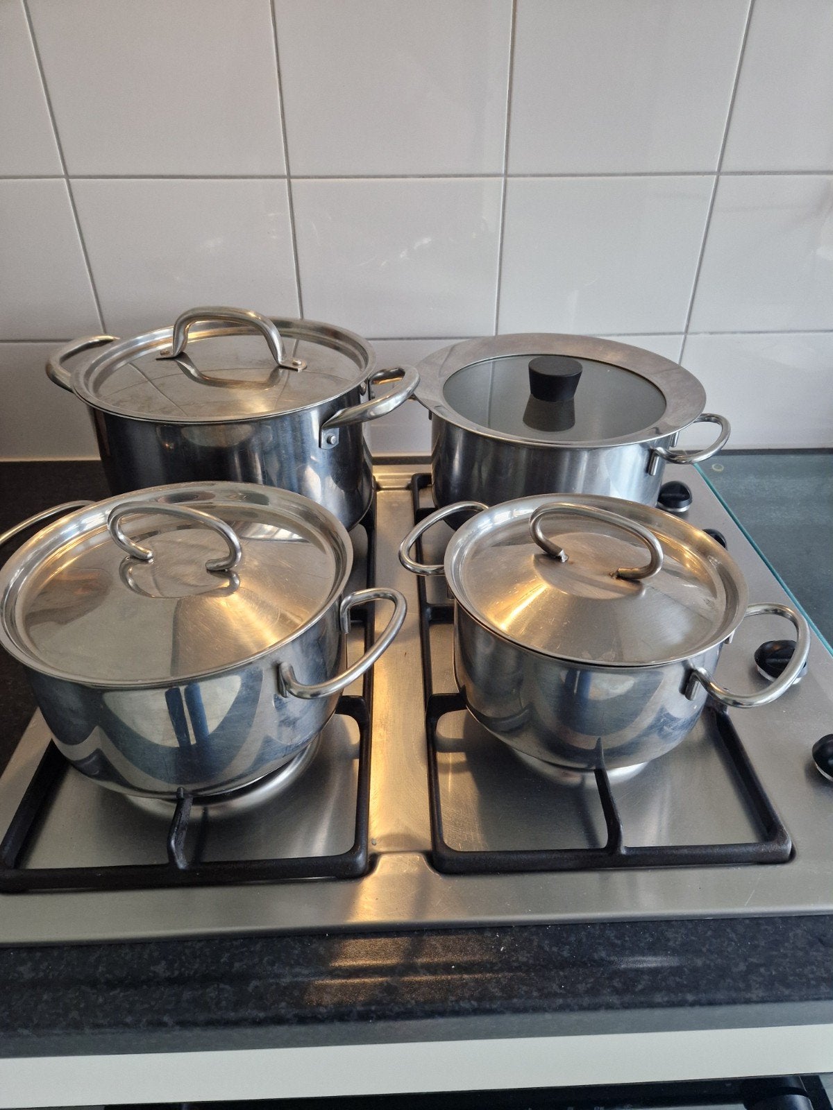 set pannen bk 8 stuks, Ophalen, Gebruikt, BK, Pannenset