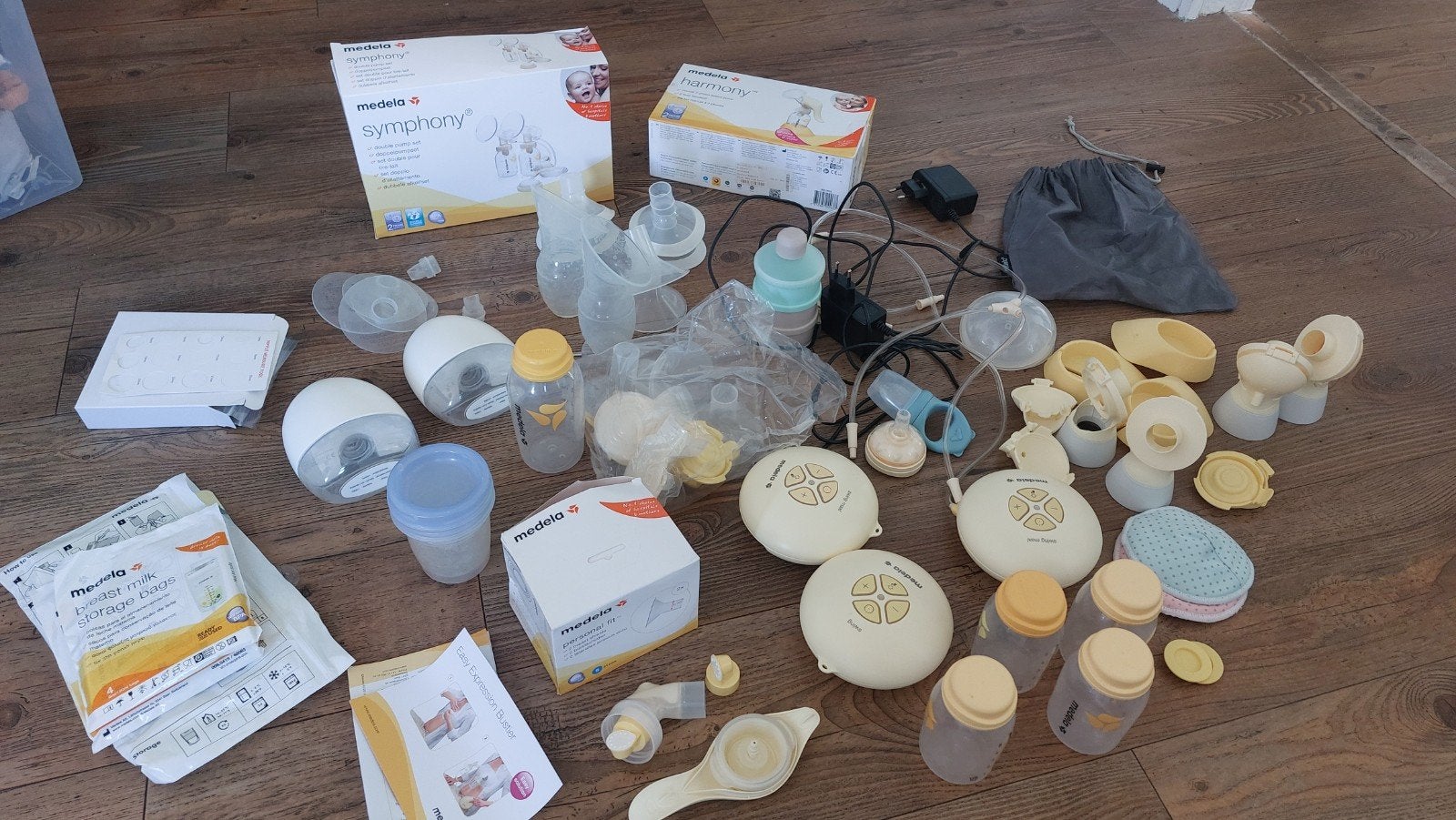 Medela kolfspullen en draadloze kolf - complete set, Ophalen, Borstkolf