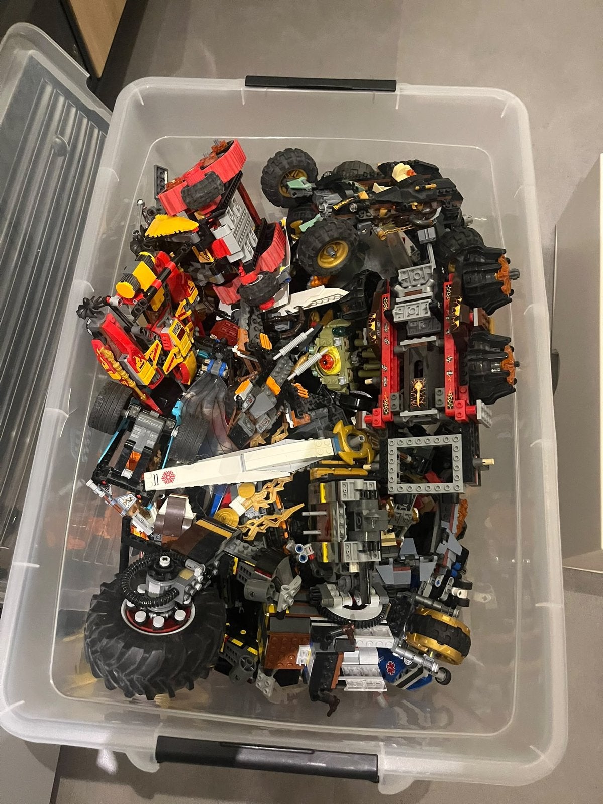 Grote partij LEGO Ninjago en andere thema’s van 10 Kilo, Kinderen en Baby's, Ophalen, Gebruikt, Lego, Losse stenen