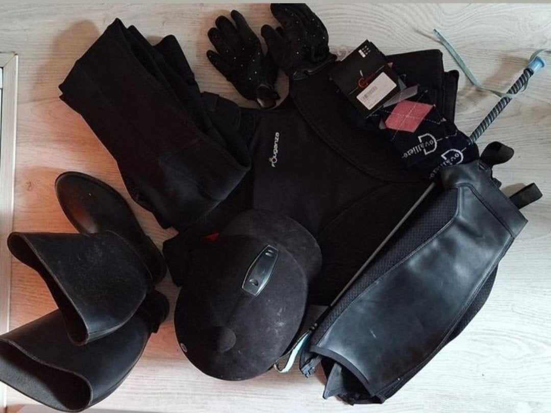Diverse paardrijspullen, Dieren en Toebehoren, Paardrijkleding, Ophalen, Kinderen, Zo goed als nieuw, Schoeisel
