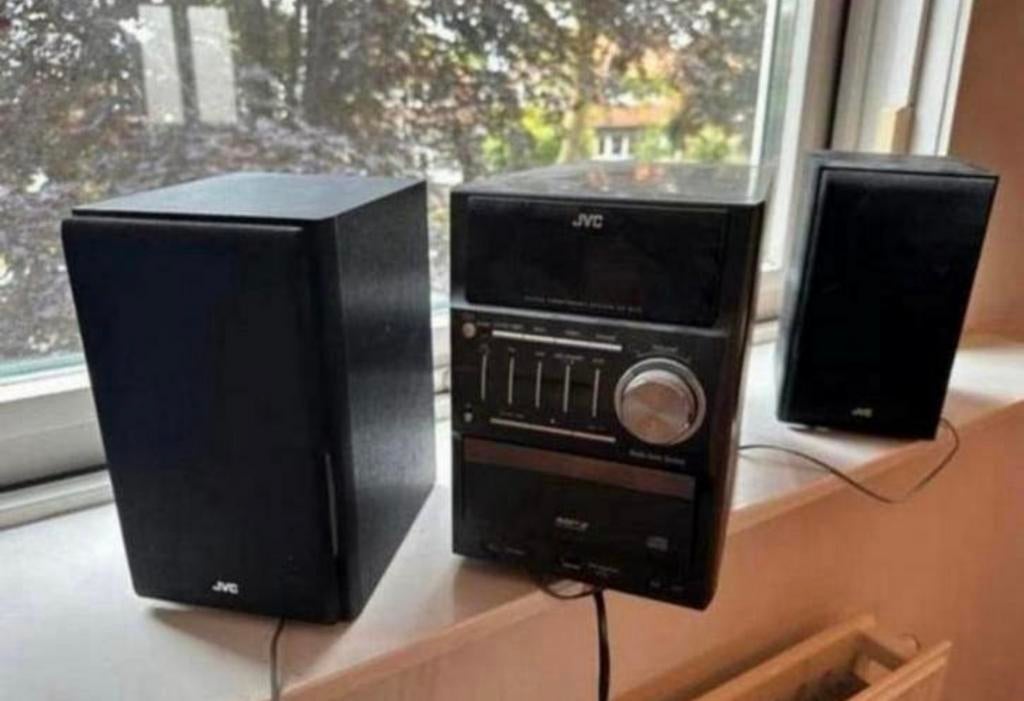 Jvc ux-g46 micro component systeem met twee geluidsboxen, Ophalen of Verzenden, Zo goed als nieuw, JVC