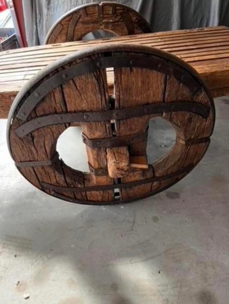 Antieke Boeren Ossenkar - Uniek Decoratiestuk, Ophalen of Verzenden