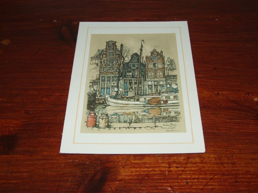 403- ILLUSTRATOR-ANTON PIECK - AMSTERDAM, PRINSENGRACHT, Verzamelen, Verzenden, 1920 tot 1940, Gelopen, Noord-Holland