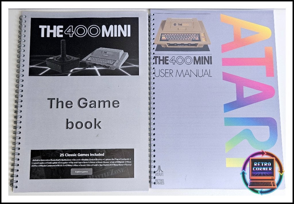 Atari 400 Mini – Game Book + User Manual, Spelcomputers en Games, Games | Atari, Verzenden, 1 speler, Zo goed als nieuw, Vanaf 3 jaar