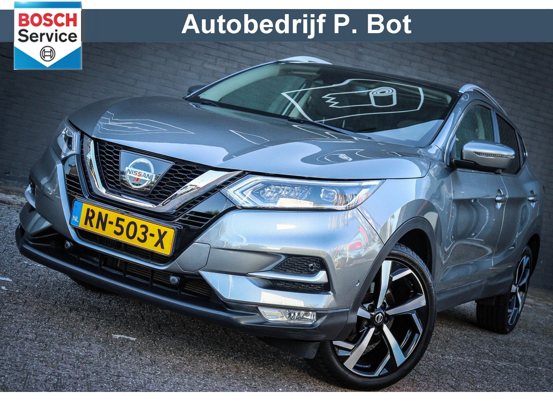 Nissan QASHQAI 1.2 Tekna + Panoramadak/Navi/Camera, Auto's, Voorwielaandrijving, Stof, Gebruikt, 4 cilinders