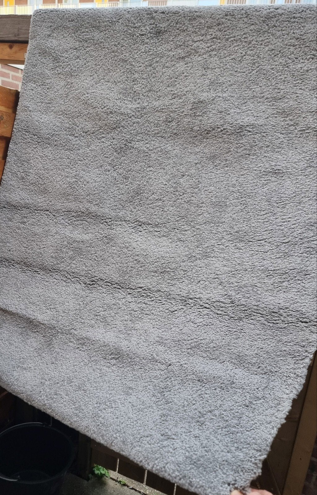 IKEA Stoense Vloerkleed Grijs 133x195 cm, Ophalen, 100 tot 150 cm, Zo goed als nieuw, 150 tot 200 cm