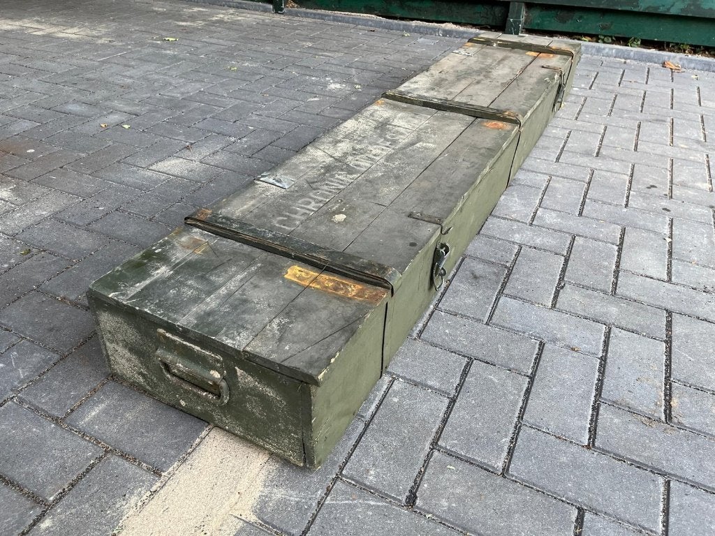 legerkist, Ophalen, 200 cm of meer, Minder dan 50 cm, Minder dan 50 cm