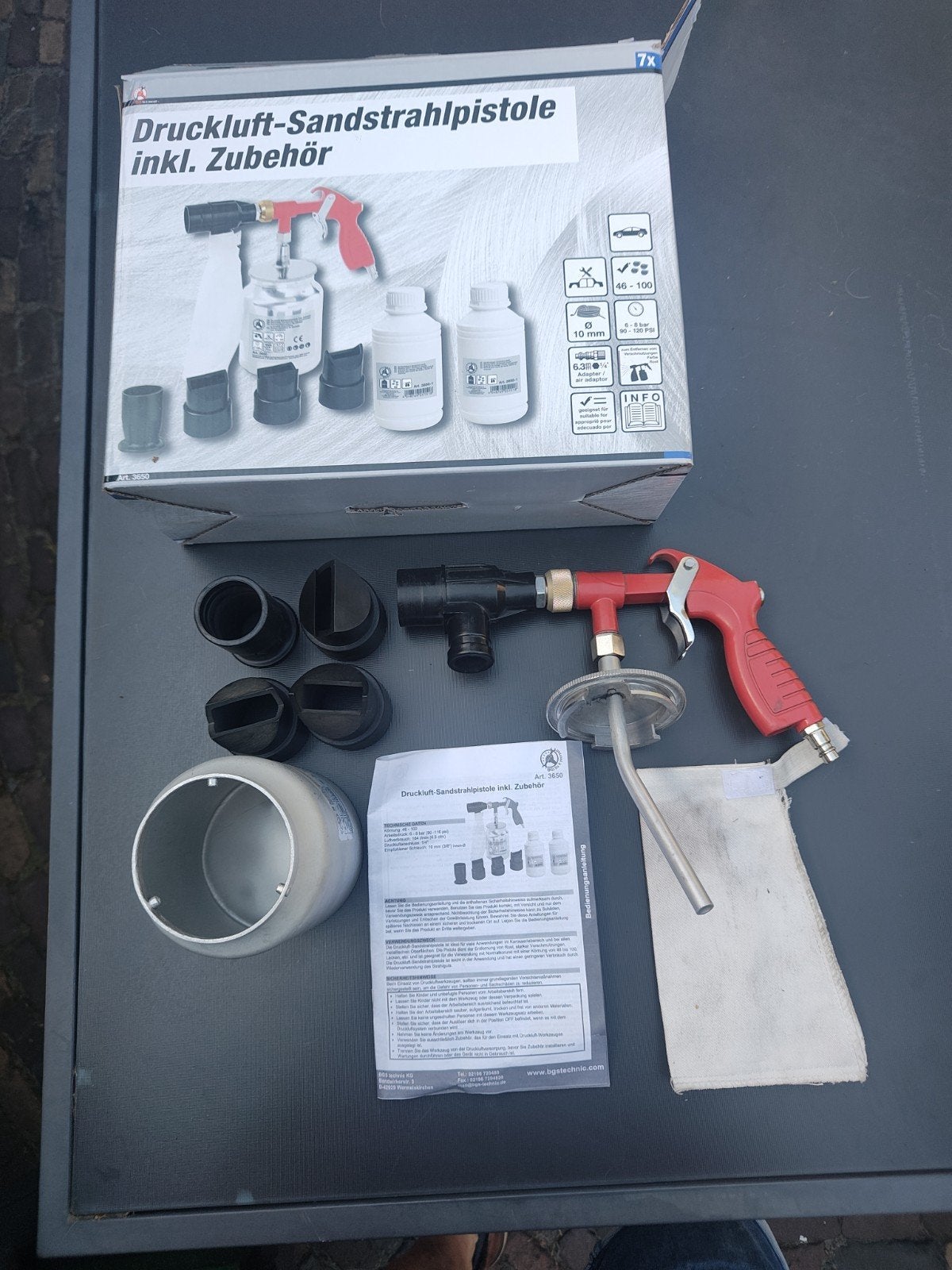 Zandstraalpistool voor compressor, Ophalen of Verzenden