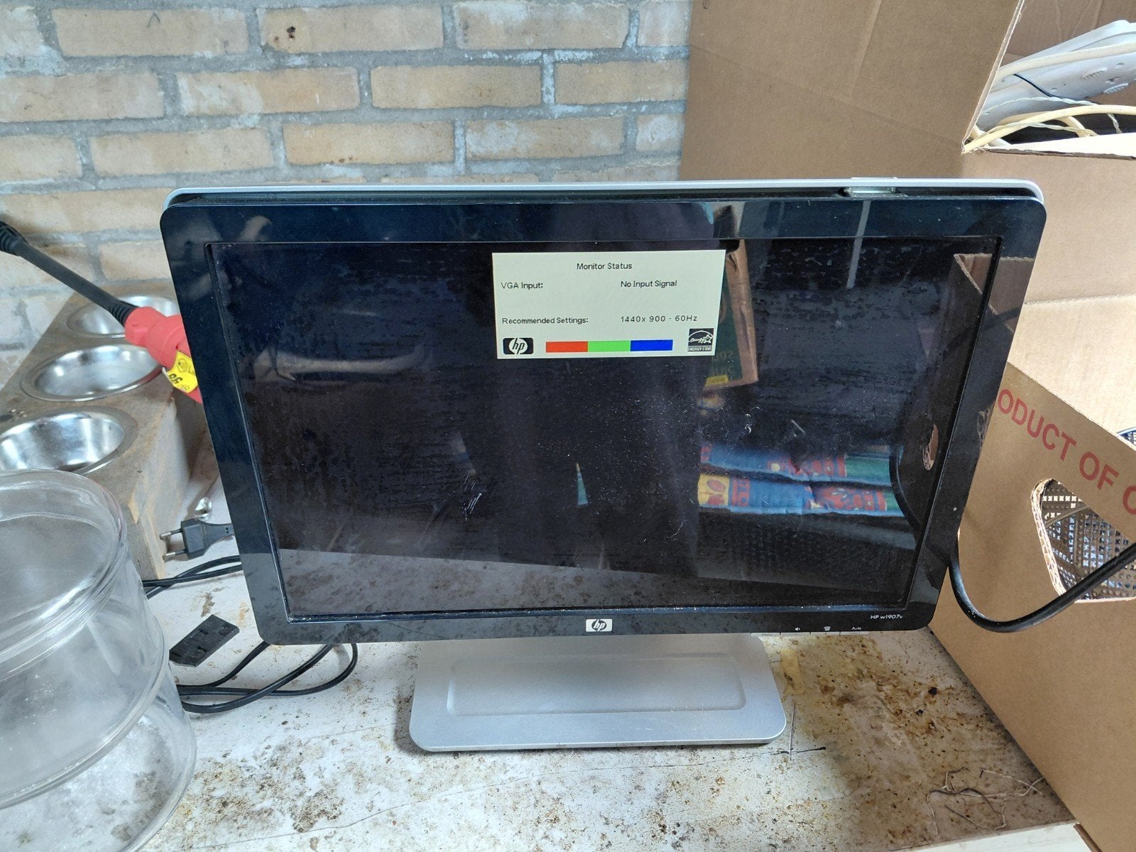 HP 19 inch monitor - 1440x900 - 60Hz, Computers en Software, Ophalen